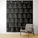 Custom 60 and fabulous Photobooth 60th birthday Tapestry<br><div class="desc">Personalize this photo booth selfie station for the "60 and fabulous" birthday celebrant. Featuring black and gold confetti,  step and repeat elegant 60 and fabulous typography with the name. Take photos for special memories on this milestone birthday.</div>