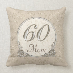 Custom 60th Anniversary Gifts for Mom and it Dad Throw Pillow