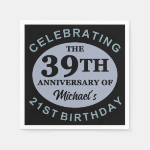 Custom 60th Birthday Humor Napkins