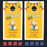 Custom 60th Birthday Mexican Fiesta Themed Cornhole Set<br><div class="desc">Custom 60th Birthday Mexican Fiesta Themed Cornhole Set Bring the party to life with this bold and vibrant “Cheers to 60 Years” custom cornhole set — the ultimate fiesta-themed birthday game! Featuring colorful papel picado banners, watercolor margaritas, chili peppers, tequila shot glasses, and playful “Aged to Perfection” text, this festive...</div>