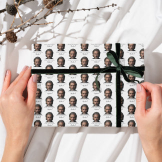 Custom 60th Birthday Photo Wrapping Paper forAdult