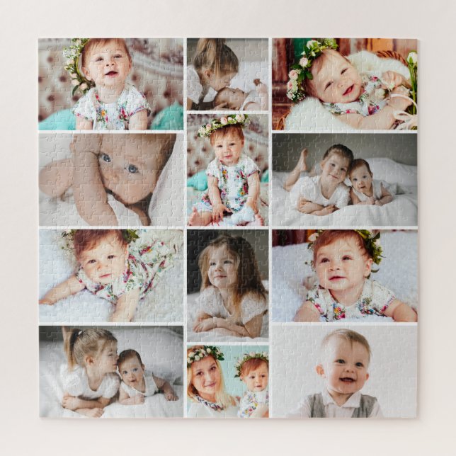 Custom 676 Piece Multi Photo Collage Jigsaw Puzzle (Vertical)