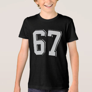 Custom 67 Shirt Cute Number Design Tee