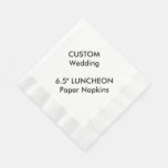 Custom 6.5&quot; Luncheon Disposable Paper Napkins at Zazzle