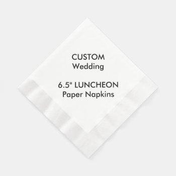 Custom 6.5" Luncheon Disposable Paper Napkins by APersonalizedWedding at Zazzle