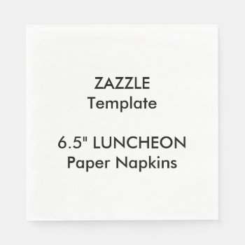 Custom 6.5" Luncheon Disposable Paper Napkins by ZazzleBlankTemplates at Zazzle