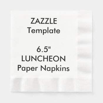 Custom 6.5" Luncheon Disposable Paper Napkins by ZazzleBlankTemplates at Zazzle