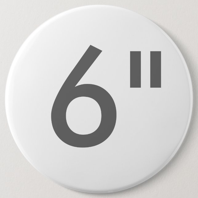 Custom 6" Colossal Round Button Blank Template (Front)