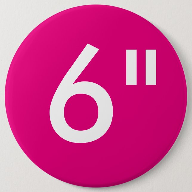 Custom 6" Colossal Round Button Blank Template (Front)