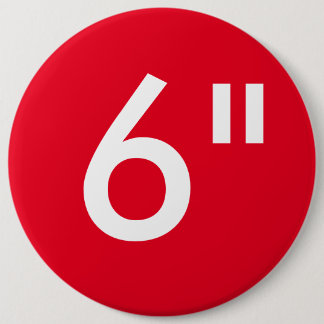 Custom 6" Inch Colossal Round Badge Blank Template Pinback Button