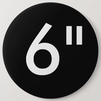 Custom 6" Inch Colossal Round Badge Blank Template Pinback Button