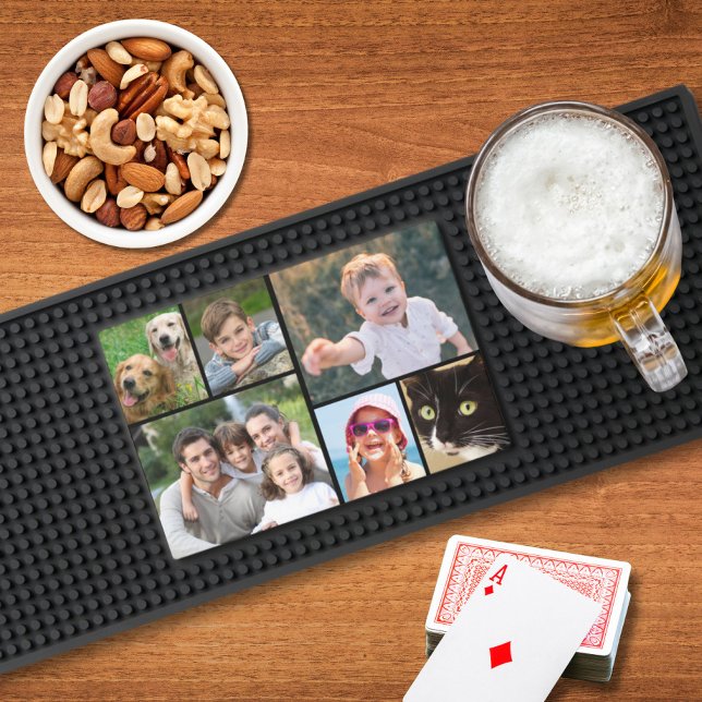 Custom 6 Photo Collage Black Bar Mat (Creator Uploaded)
