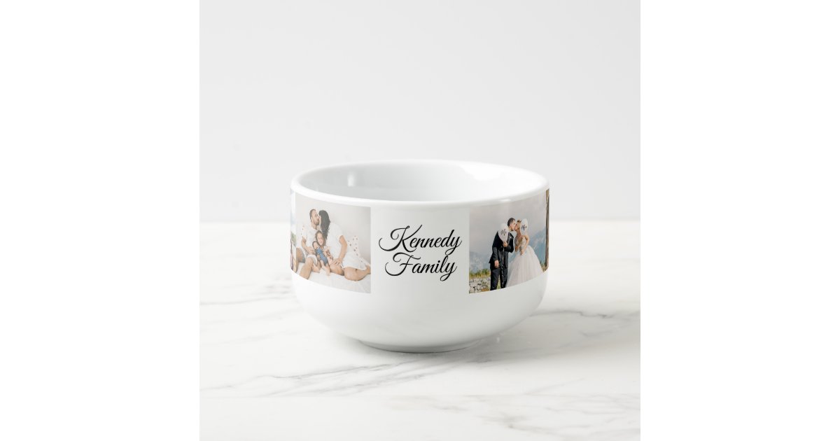Family Photo Personalized White Coffee Mug