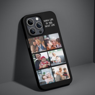 custom 6 photo collage grandmother nana with kids iPhone 13 pro max case