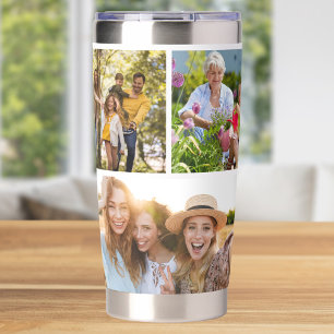 Custom 6 Photo Collage Insulated Tumbler