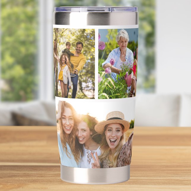 Custom 6 Photo Collage Insulated Tumbler (Creator Uploaded)