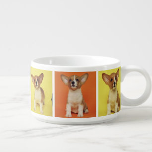 Custom 6 Photo Collage Your Pet Dog Picture On Bowl