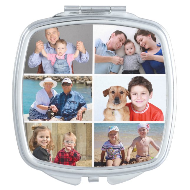 Custom 6 Photo compact mirror (Front)
