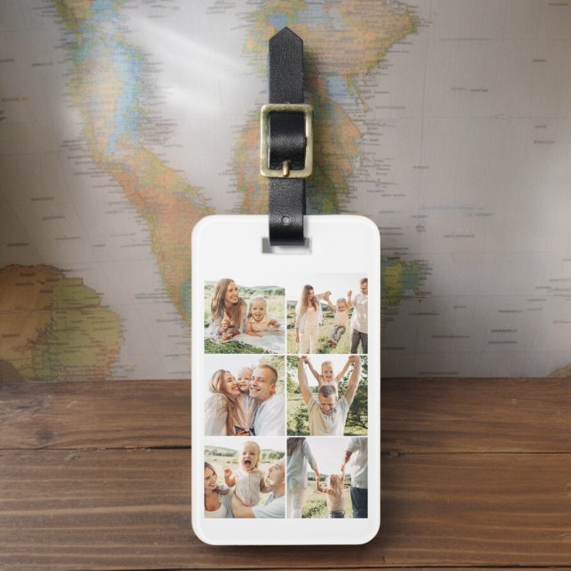 Custom 6 Photo Personalized Luggage Tag (Creator Uploaded)
