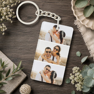 Custom 6 Photos Collage Keepsake  Keychain