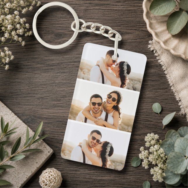 Custom 6 Photos Collage Keepsake  Keychain (Creator Uploaded)