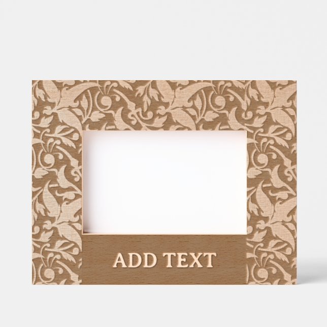 Custom 6" x 4" Landscape, FrameStyle: natural Engraved Frames (Front)