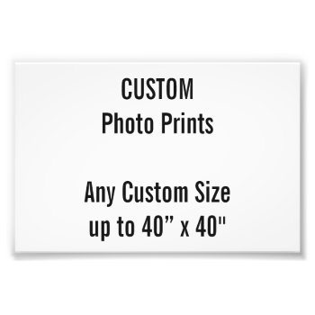 Custom 6" X 4" Photo Print  Us Frame Size) by ZazzleBlanksUK at Zazzle
