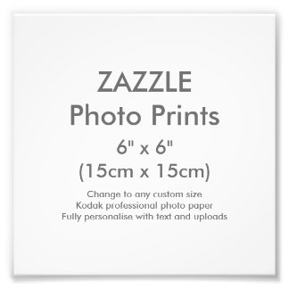Custom 6" x 6" Square Photo Print Template