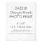 Custom 6" x 8" Photo Print Template