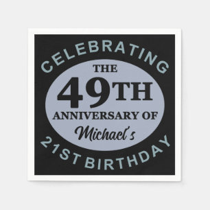 Custom 70th Birthday Humor Napkins