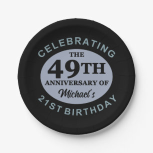 Custom 70th Birthday Humor Paper Plates