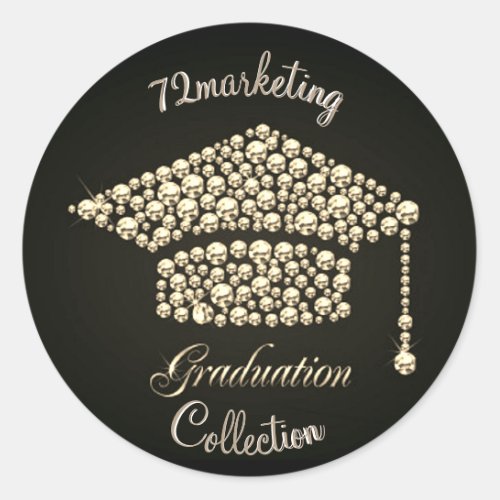 Custom 72marketing Graduation Sticker Diamond
