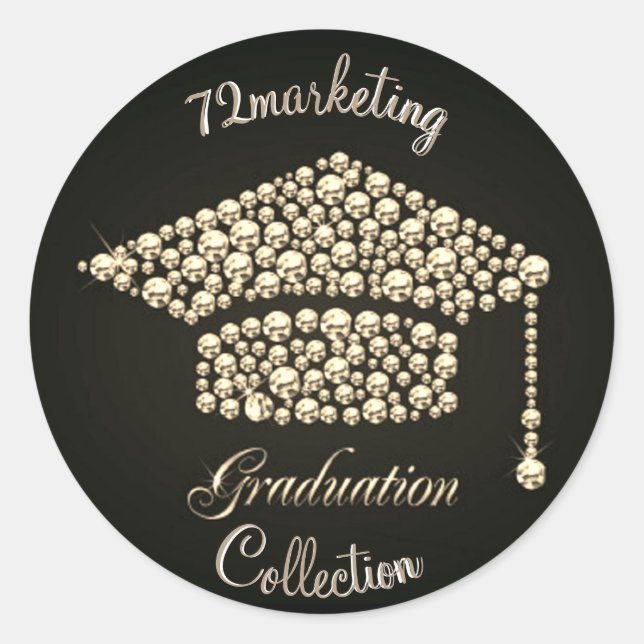 Custom 72marketing Graduation Sticker Diamond (Front)