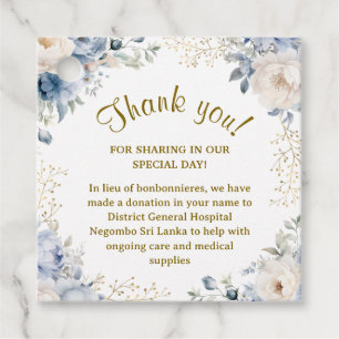 Custom 75th Birthday Square Favor Tags