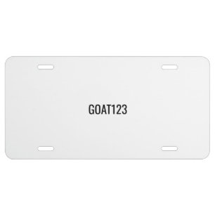Custom 7 Letter License Plate, Personalized Novelt Plate