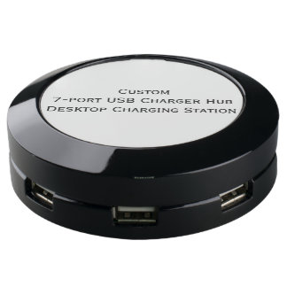 Custom 7-Port USB Charger Hub Charging Station