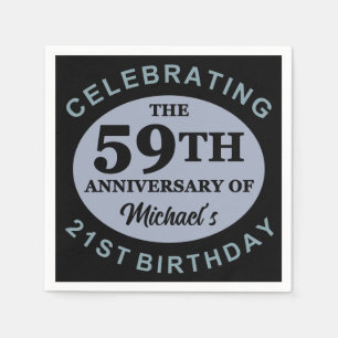 Custom 80th Birthday Humor Napkins