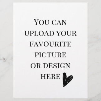Custom 8.5" x 11" flyer