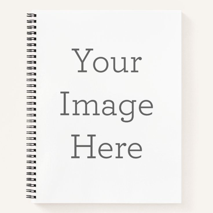 Custom 8.5" x 11" Hardcover Spiral Notebook Zazzle