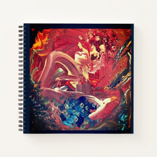 Custom 85 x 85acrylic painting Spiral Notebook