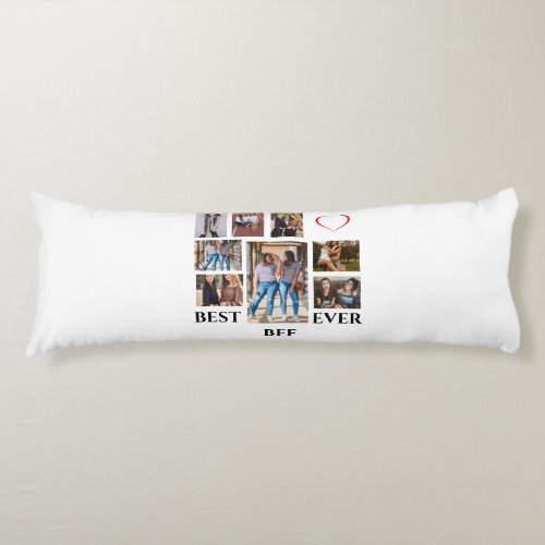 Custom 8 Photo Collage Best BFF Ever Body Pillow