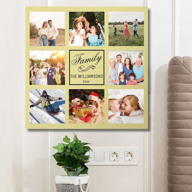 Custom 8  Photo Collage Foam Peel & Stick Foam Core Photo Tile (Creator Uploaded)