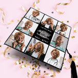 Custom 8 Photo Collage Personalized Graduate  Graduation Cap Topper<br><div class="desc">Celebrate your graduate with these modern and elegant photo collage graduation cap topper. Customize with 8 of your favorite senior or college photos, and personalize with name, graduating year, high school or college name. These unique trendy and stylish graduation cap toppers will be a treasured keepsake. COPYRIGHT © 2020 Judy...</div>