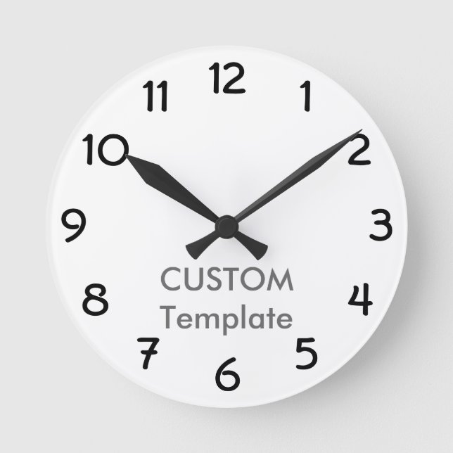 Custom 8" ROUND Wall Clock GARGOYLE B. (Front)