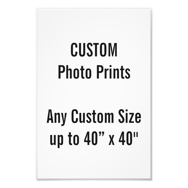 Custom 8” x 12" Photo Print (or any custom size) (Front)
