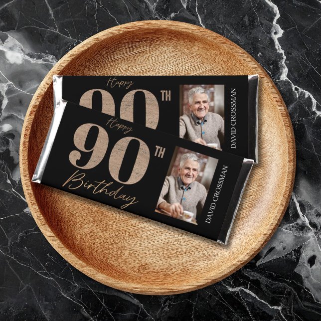 Custom 90th Birthday Photo Candy Bar Favor Gift (Creator Uploaded)