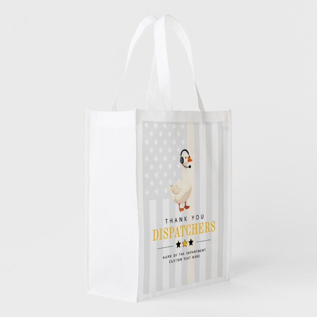 Custom 911 Dispatcher Goose With Headset Bag (Back Side)