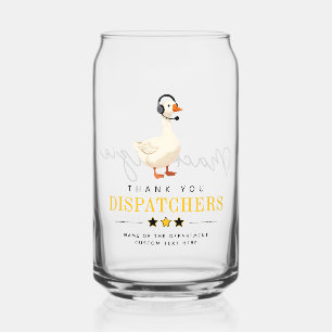 Custom 911 Dispatcher Goose With Headset Thank You Can Glass