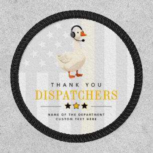 Custom 911 Dispatcher Goose With Headset Thank You Patch