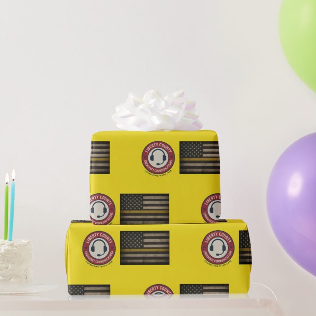 Custom 911 Dispatcher Wrapping Paper (Party Gifts)